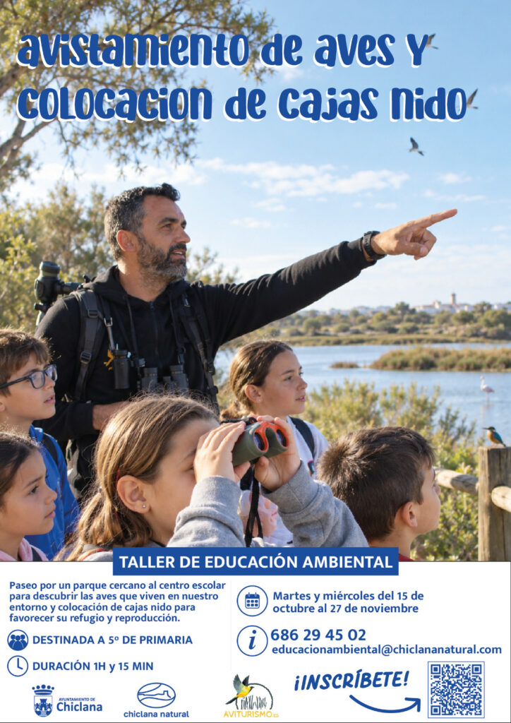 Cartel Avistamiento de Aves y Cajas Nido
