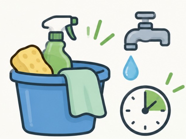 Cómo ahorrar agua al limpiar la casa